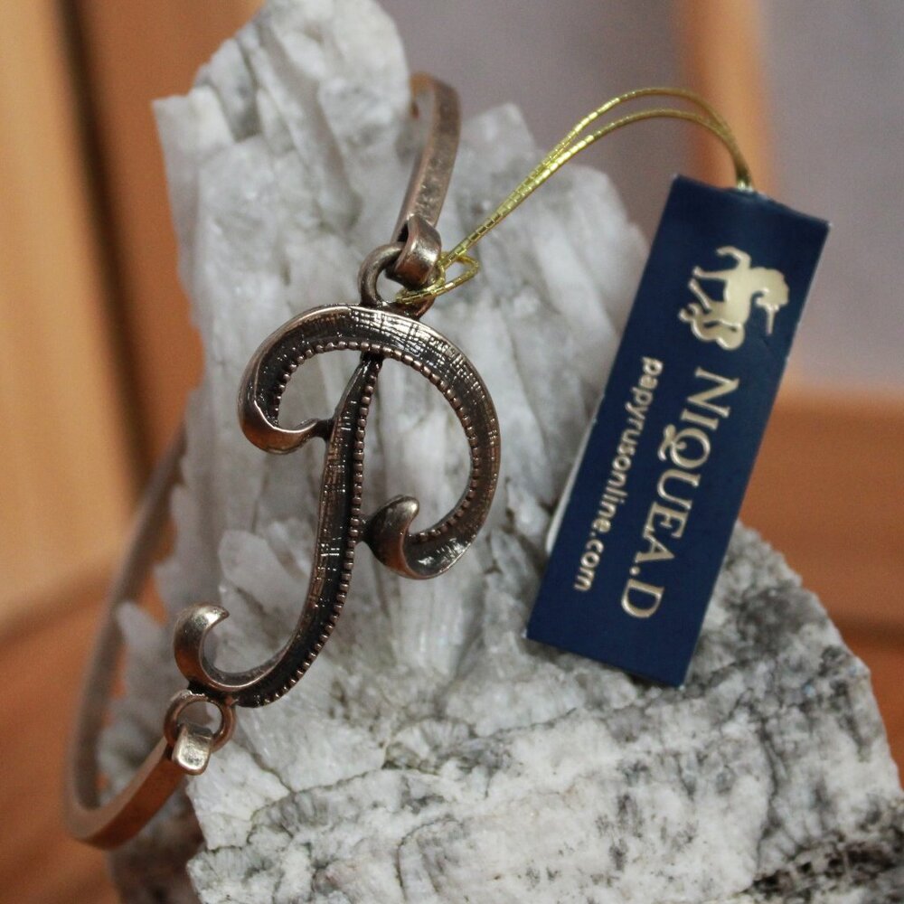 Niquea.D Initial Metal Bracelet